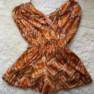 Vici orange flame romper